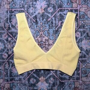 Anthropologie Yellow Textured Bra Top – XXS/XS